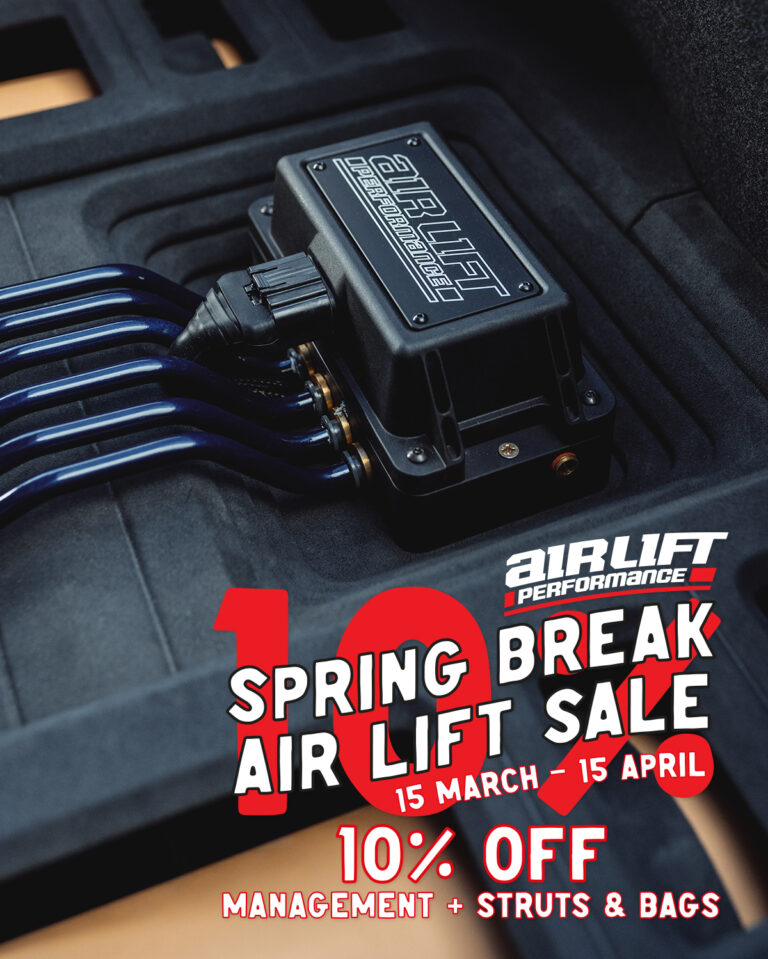 Just a few days remain in the Air Lift Performance Spring Break Sale